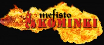 Logo firmy Mefisto Kominki.